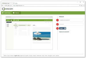 Read more about the article Logging on to webmail (one.com)