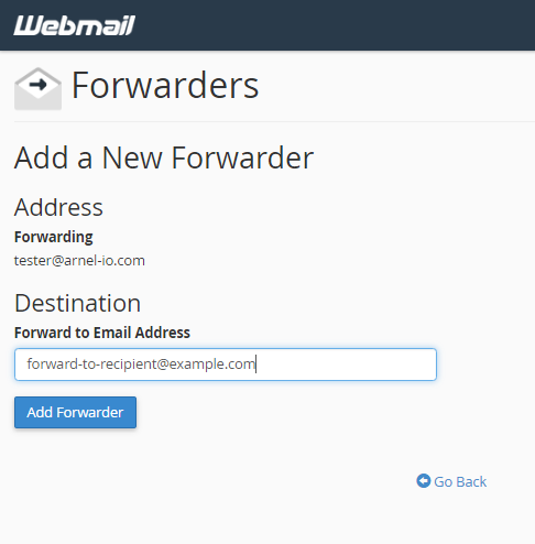 How to Create an Email Forwarder in Webmail